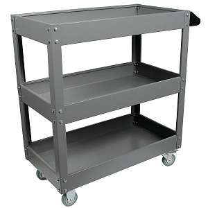 GARWIN INDUSTRIAL 001060-7011 Тележка с тремя открытыми полками, серая