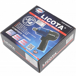 Licota PAW-04048S-6 Гайковерт пневматический ударный 3/4" MAX 1620 Нм, композитный