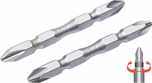 Licota ABD-70000 Бита, двусторонняя, 1/4", PH2/PH2, 65 мм, усиленная, 2 шт