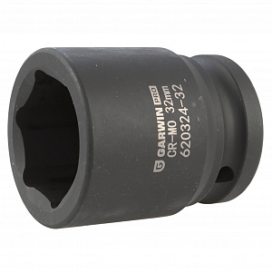GARWIN PRO 620324-32 Головка, 3/4", 32 мм, торцевая, 6-гранная, ударная