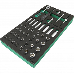 GARWIN PRO 645015 Набор торцевых головок 1/4" 43 пр. в ложементе EVA