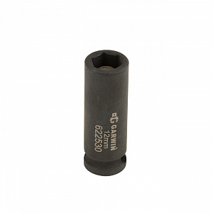 GARWIN PRO 622530-12 Головка, 3/8", 12 мм, торцевая, 6-гранная, ударная, глубокая
