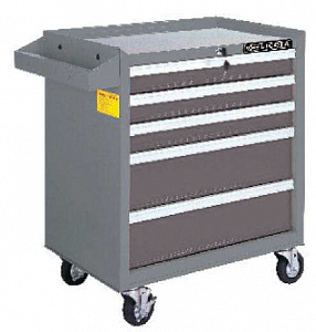 Licota AWX-2602GS Тележка инструментальная, 5 полок, серая