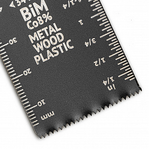 RUNTEC RT-OCB34x55 Насадка для МФИ (реноватора) RUNTEC BiM пильная прямая 34x55 мм по дереву, пластику и металлу