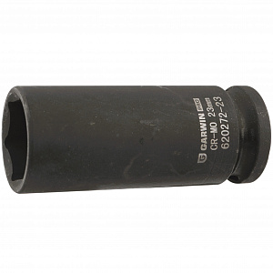 GARWIN PRO 620272-23 Головка, 1/2", 23 мм, торцевая, 6-гранная, ударная, глубокая