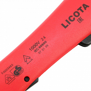Licota AKD-V009 Нож электрика для снятия изоляции VDE 1000В, с откидной защитой