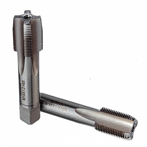 GARWIN INDUSTRIAL GM-TF160100 Метчики ручные Mf16x1.0, DIN 2181, HSS, 6H, комплект из 2 штук
