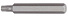 Licota BTX37560 Бита, с шестигранным хвостовиком, 10 мм, T60, 75 мм, 1 шт-4004