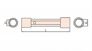GARWIN INDUSTRIAL GSS-TAB0607 Ключ трубчатый искробезопасный 6x7 мм