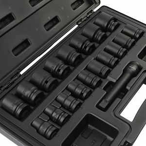 Licota ASA-40018 Набор ударных головок 1/2" 19 пр., 10-32 мм в кейсе
