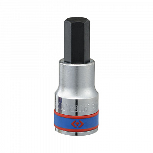 Насадка (бита) торцевая 1/2", Hex, 12 мм, L = 60 мм KING TONY 402512