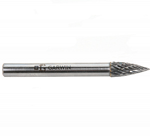 GARWIN INDUSTRIAL 900645-6*16*60 Борфреза параболическая с заостренным концом 6x16x60 мм, VHM, DC, форма G (серия 900645)