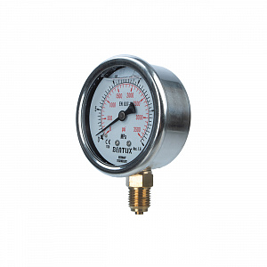 GARWIN PRO A85650-250 Манометр гидравлический 0-250 атм 63 мм G1/4 глицериновый для наборов серии A85