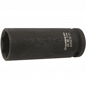 GARWIN PRO 620272-21 Головка, 1/2", 21 мм, торцевая, 6-гранная, ударная, глубокая