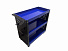Инструментальная тележка GW-3ST3 BLUE (3 полки, с перфорацией, синяя, Great Wolf)-4004