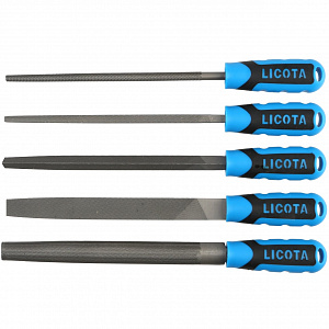 Licota ACK-384105 Набор напильников 200 мм, 5 пр. в ложементе