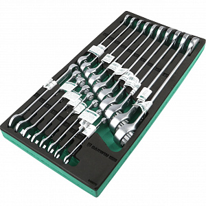 GARWIN PRO 646073 Набор ключей комбинированных 18 пр. 6-24 мм в ложементе EVA
