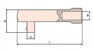 GARWIN INDUSTRIAL GSS-O02 Трещотка под удлинитель искробезопасная 3/4" 160 мм