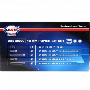 Licota ABS-80009 Набор бит H4-H12, T20-T55 S2, 30 пр.
