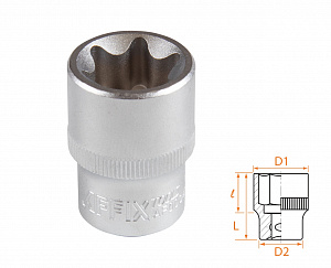 Головка торцевая TORX Е-стандарт 1/2", E24 AFFIX AF00043024
