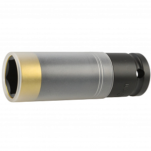 Licota ANS4019L-HT Головка, 1/2", 19 мм, торцевая, 6-гранная, ударная, глубокая, тонкостенная, для литых дисков