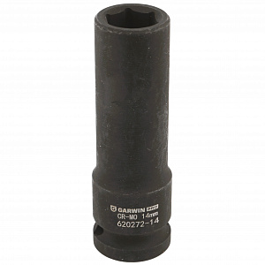 GARWIN PRO 620272-14 Головка, 1/2", 14 мм, торцевая, 6-гранная, ударная, глубокая