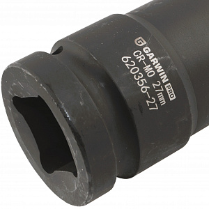 GARWIN PRO 620356-27 Головка, 1", 27 мм, торцевая, 6-гранная, ударная, глубокая