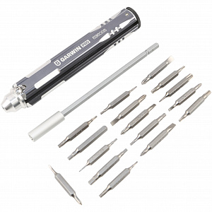 GARWIN PRO 636085 Отвертка для точной механики с двусторонними битами, 32 в 1