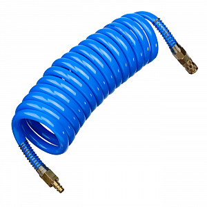 GARWIN PRO 808750-1216-05 Шланг полиуретан (PU) 12*16, витой, 5 м, синий, БРС в комплекте