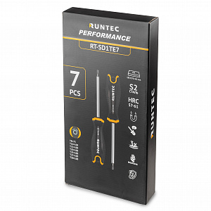 RUNTEC RT-SD1TE7 Набор отверток RUNTEC S2 TORX в ложементе EVA, 7 предметов
