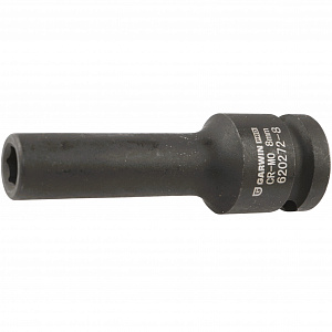 GARWIN PRO 620272-8 Головка, 1/2", 8 мм, торцевая, 6-гранная, ударная, глубокая
