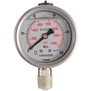GARWIN PRO 819050-4 Манометр гидравлический; 1000 бар; 63 мм; 1/4”