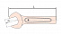 GARWIN INDUSTRIAL GSS-UA046 Ключ рожковый ударный усиленный искробезопасный 46 мм-4004