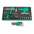 GARWIN PRO 646292 Набор отверток универсальных, торцевых головок 1/4", Г-образных ключей HEX, TORX с отв., 21 пр. в ложементе EVA-4004