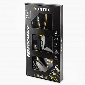 RUNTEC RT-PLR1B3 Набор шарнирно-губцевого инструмента RUNTEC, 3 предмета