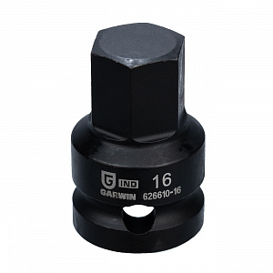 GARWIN INDUSTRIAL 626610-16 Головка торцевая, 1/2", HEX наружный, H16, ударный