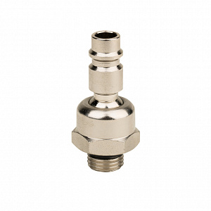 GARWIN PRO 020PMGC Пневморазъём шаровый "папа" - наружная резьба G1/8", металл