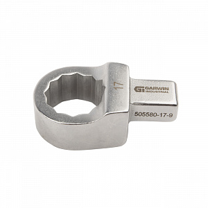 GARWIN INDUSTRIAL 505580-17-9 Насадка для динамометрического ключа накидная 17 мм с посадочным квадратом 9*12