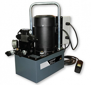 GARWIN INDUSTRIAL 811020-1-700-11-M Станция насосная гидравлическая с электроприводом для однополостного инструмента 220В; 700 бар; 11 л; ручное управление