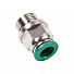 GARWIN PRO 808520-6-12 Фитинг цанговый М1/2" 6 мм, с уплотнением, метал. корпус-4004