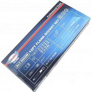 Licota ALT-5002W Набор торцевых головок 1/2" 12-ти гранных 24 пр., 10-32 мм
