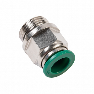 GARWIN PRO 808520-10-38-1 Фитинг цанговый М3/8" 10 мм, с уплотнением, метал. корпус