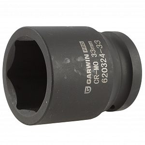 GARWIN PRO 620324-33 Головка, 3/4", 33 мм, торцевая, 6-гранная, ударная