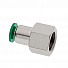 GARWIN PRO 808520-6-14-0 Цанговый разъем F1/4" 6 мм, с уплотнением, металлический корпус-4004