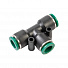 GARWIN PRO 808550-T-10-10-10 Фитинг цанговый Т-тройник 10 мм, с уплотнением, пластм. корпус-4004