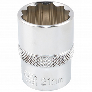 Licota F4021 Головка, 1/2", 21 мм, торцевая, 12-гранная