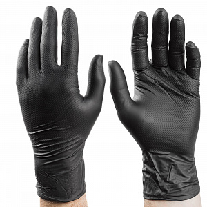 RUNTEC RT-GLVS-M Перчатки Tenacity нитриловые высокопрочные, размер M (100 штук)