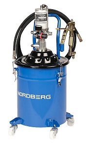 Установка пневматическая для раздачи густой смазки с баком, 20 л NORDBERG NO5020