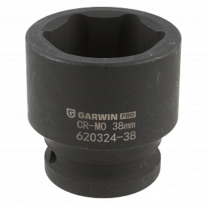 GARWIN PRO 620324-38 Головка, 3/4", 38 мм, торцевая, 6-гранная, ударная