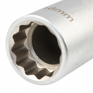 Licota PAW-34C Головка, 3/8", 18 мм, торцевая, 12-гранная, глубокая, свечная